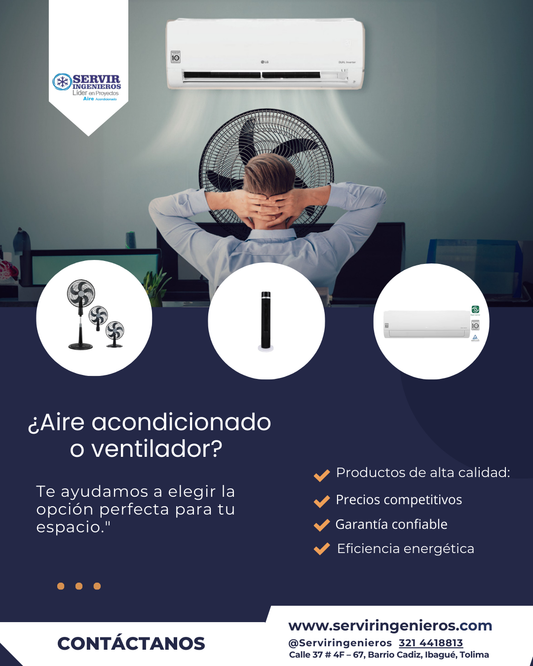 Aire acondicionado o ventilador: ¿Cuál elegir para tu espacio?