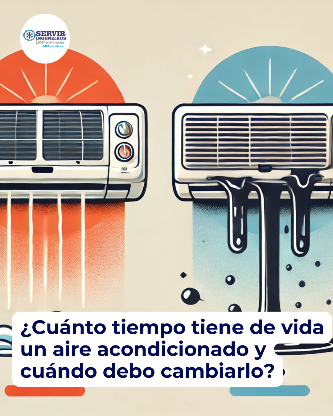 ¿Cuánto tiempo tiene de vida un aire acondicionado y cuándo debo cambiarlo?